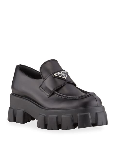 prada platform loafers.